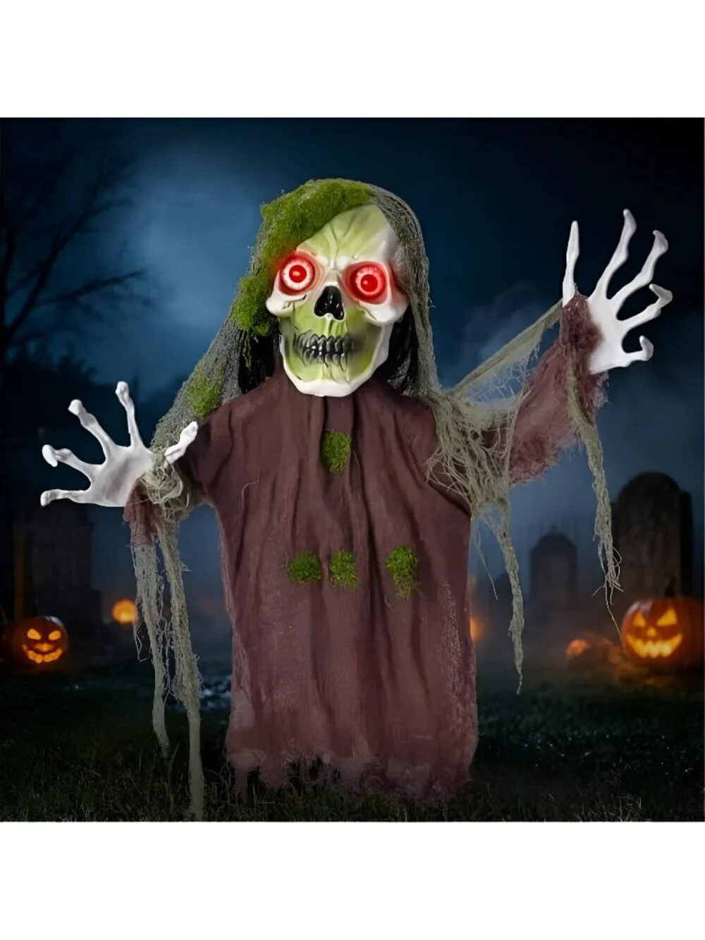 Halloween Decoration Outdoor Animatronic Zombie Groundbreaker, Halloween
